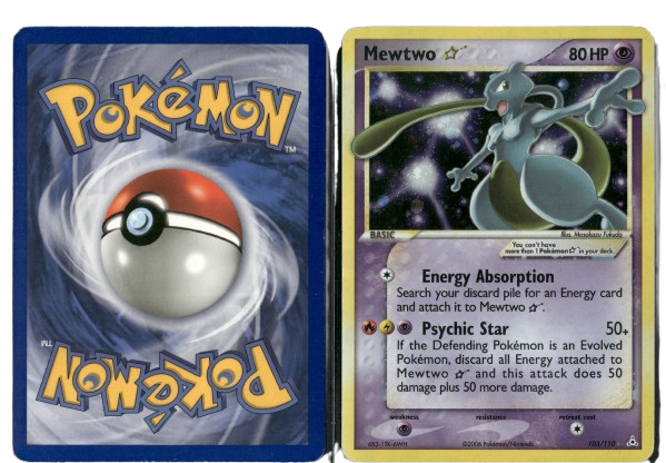 Mewtwo Gold Star (HP 103) NM