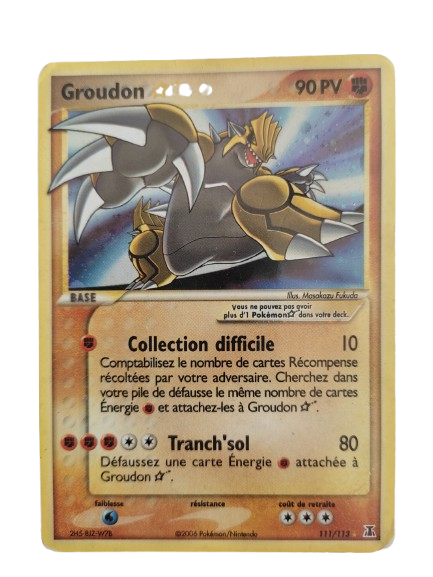 Groudon Gold Star (DS 111) NM