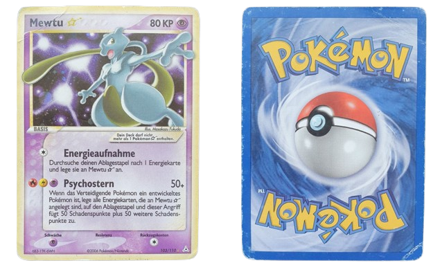 Mewtwo Gold Star (HP 103) NM